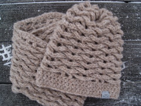 Häkel-Beanie mit Flechtmuster (für alle Größen)