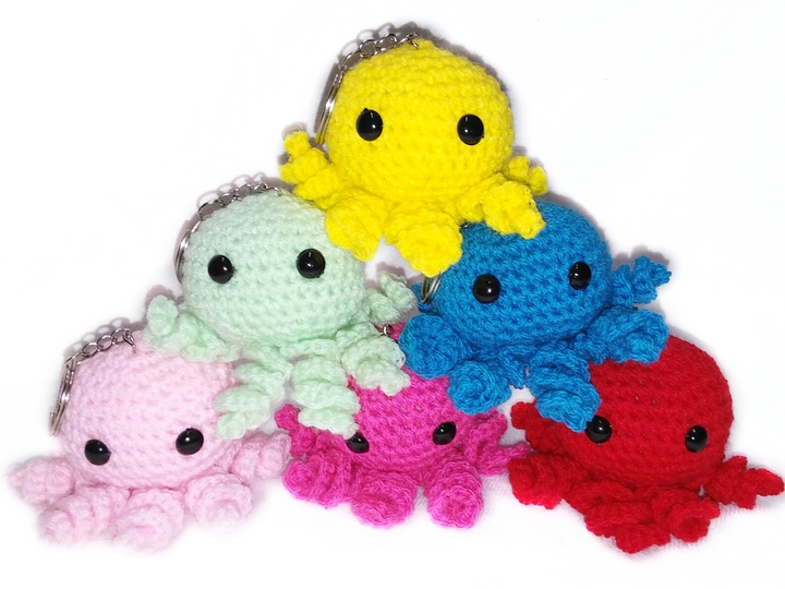 muster amigurumi Mini Oktopus PDF english-Deutsch-dutch