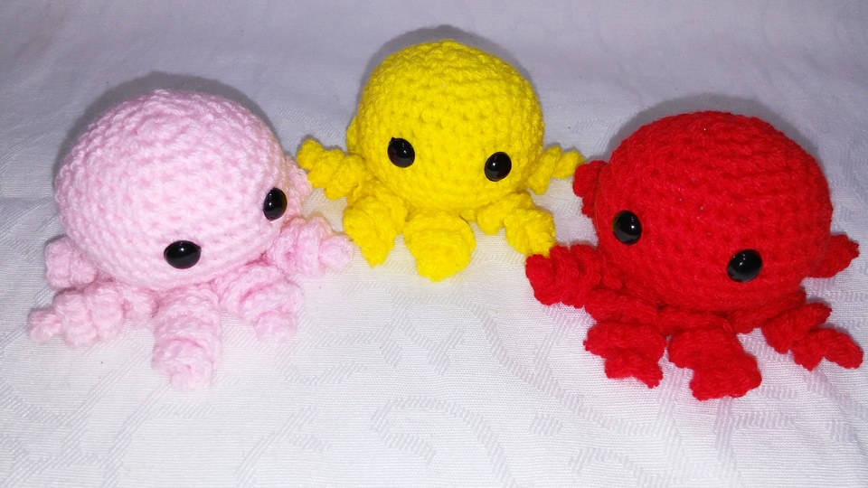 muster amigurumi Mini Oktopus PDF english-Deutsch-dutch