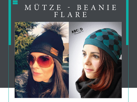E-Book Beanie, Mütze Flare 11 Doppelgrößen