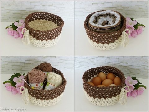 "Ces'tina" Häkelkorb / Utensilo