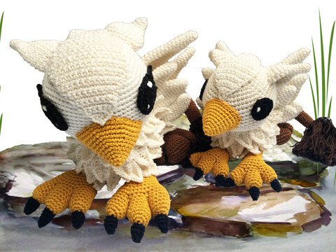 Mama und Baby Greif Häkelanleitung Amigurumi