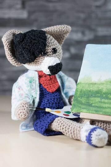 Häkelanleitung: Maler Jean und Freund Pascal