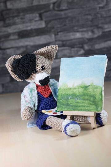 Häkelanleitung: Maler Jean und Freund Pascal