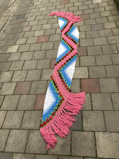 romantischer Blumenschal "Sommertag“