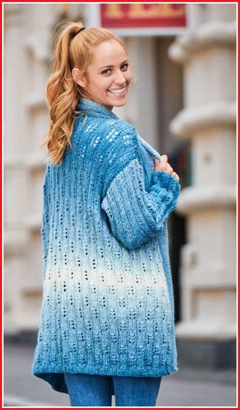 Jacke Citylook stricken mit CLOUD von Woolly Hugs - Bild 3