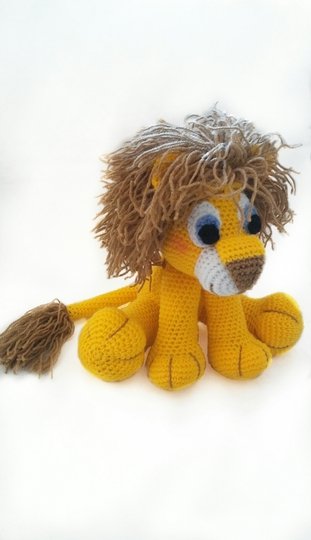 Häkelanleitung amigurumi jack, der löwe PDF english-Deutsch-dutch