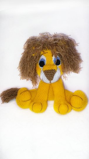 Häkelanleitung amigurumi jack, der löwe PDF english-Deutsch-dutch