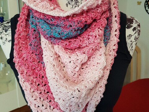 Dreieckstuch "Darifa", Häkelanleitung