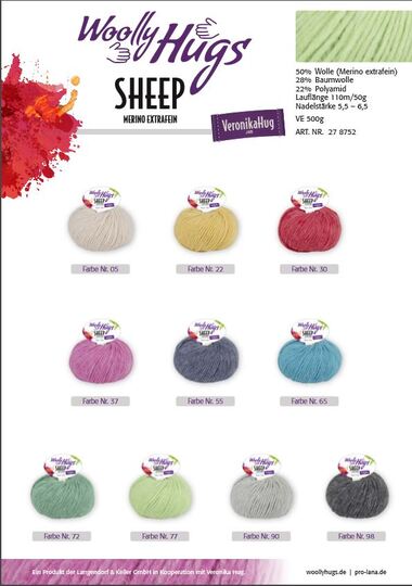 Schal & Mütze "Karo-Style" Stricken aus SHEEP von Woolly Hugs