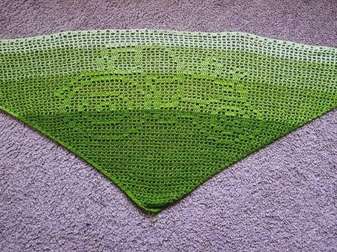 Motivtuch : Kindertuch Traktor (Häkelanleitung)