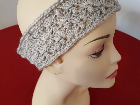 Stirnband "Darifa", für Groß und Klein, Häkelanleitung