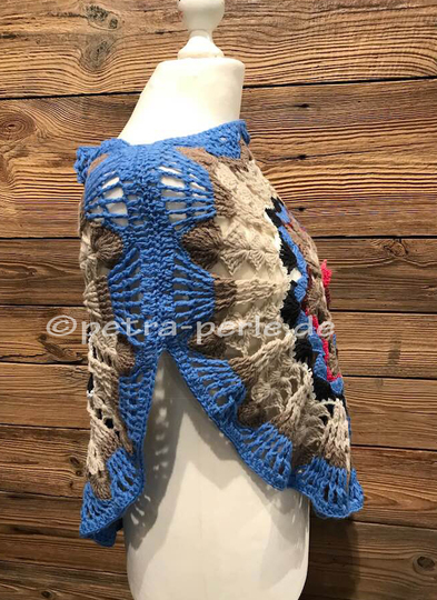 Mandala Poncho  "Bayrische Blume"