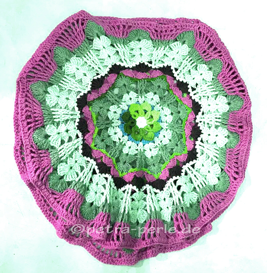 Mandala Poncho  "Bayrische Blume"