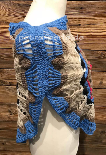 Mandala Poncho  "Bayrische Blume"