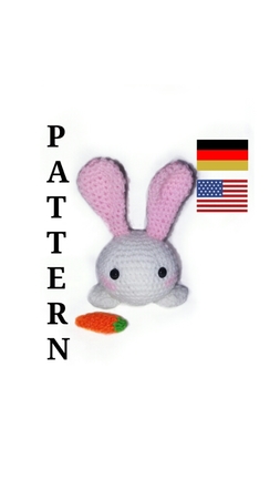 pattern amigurumi small rabbit . little bunny PDF engish - deutsch