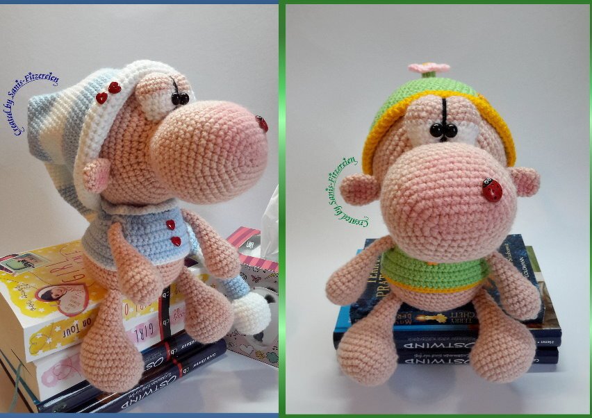 Häkelanleitung Kuschelkumpelchen mit kleinem Popo und großer Nase