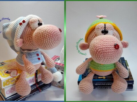 Häkelanleitung Kuschelkumpelchen mit kleinem Popo und großer Nase