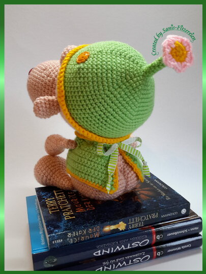 Häkelanleitung Kuschelkumpelchen mit kleinem Popo und großer Nase