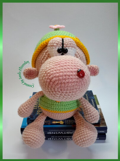 Häkelanleitung Kuschelkumpelchen mit kleinem Popo und großer Nase