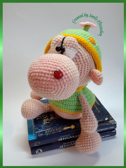 Häkelanleitung Kuschelkumpelchen mit kleinem Popo und großer Nase