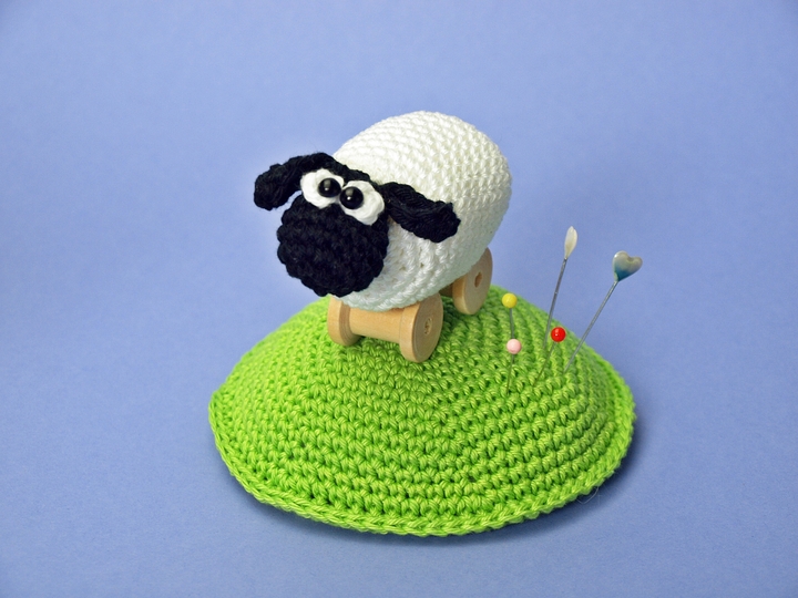 Häkelanleitung Nadelkissen Schafe - PDF Datei