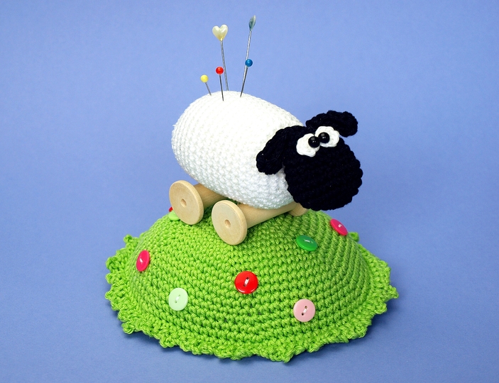 Häkelanleitung Nadelkissen Schafe - PDF Datei