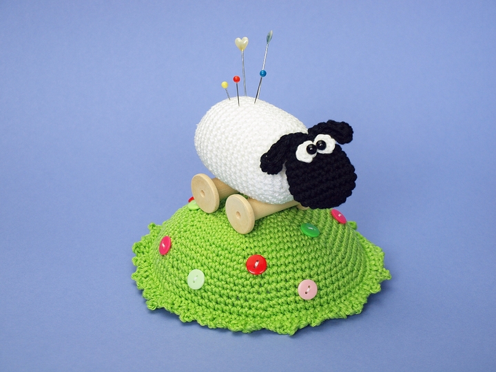 Häkelanleitung Nadelkissen Schafe - PDF Datei