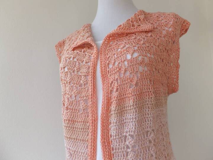 Häkelweste Querbeet für Damen