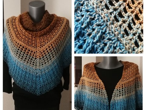 Häkelanleitung Tuch "Himmel & Erde