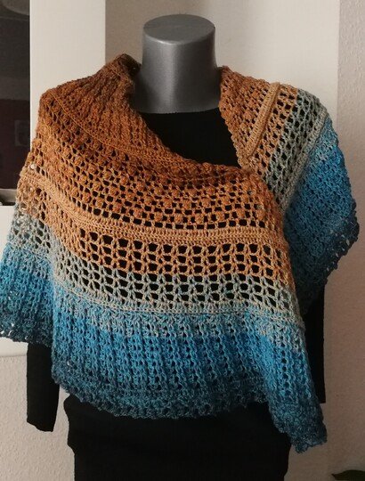 Häkelanleitung Tuch "Himmel & Erde