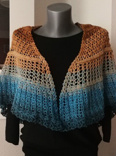 Häkelanleitung Tuch "Himmel & Erde