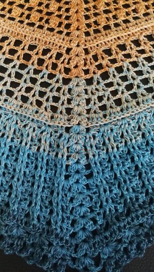 Häkelanleitung Tuch "Himmel & Erde