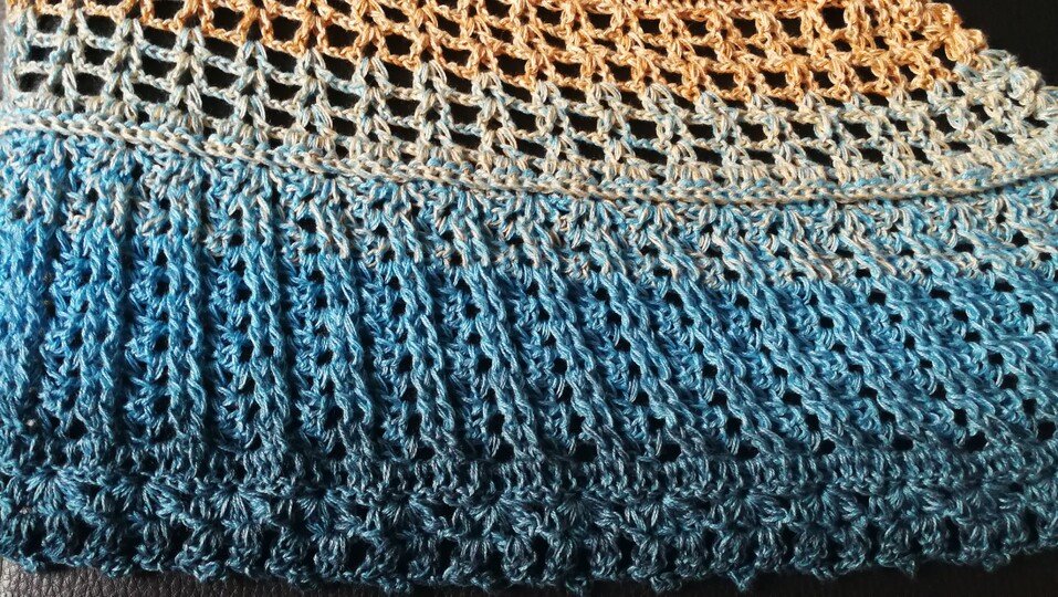 Häkelanleitung Tuch "Himmel & Erde