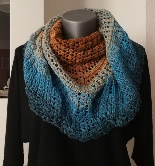 Häkelanleitung Tuch "Himmel & Erde