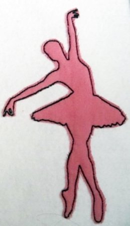 Stickdatei Tänzerin Ballerina Doodle