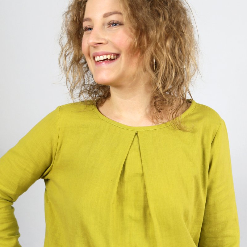 FRAU SUKI Schlupfbluse mit Kellerfalte - Bild 14