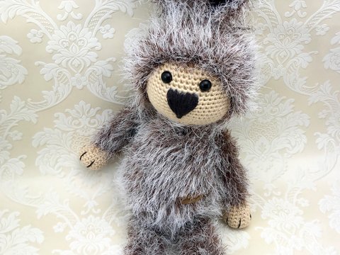 Häkelanleitung Kuschelschnuffelbande Wuschel Hase Poldi, Amigurumi, PDF