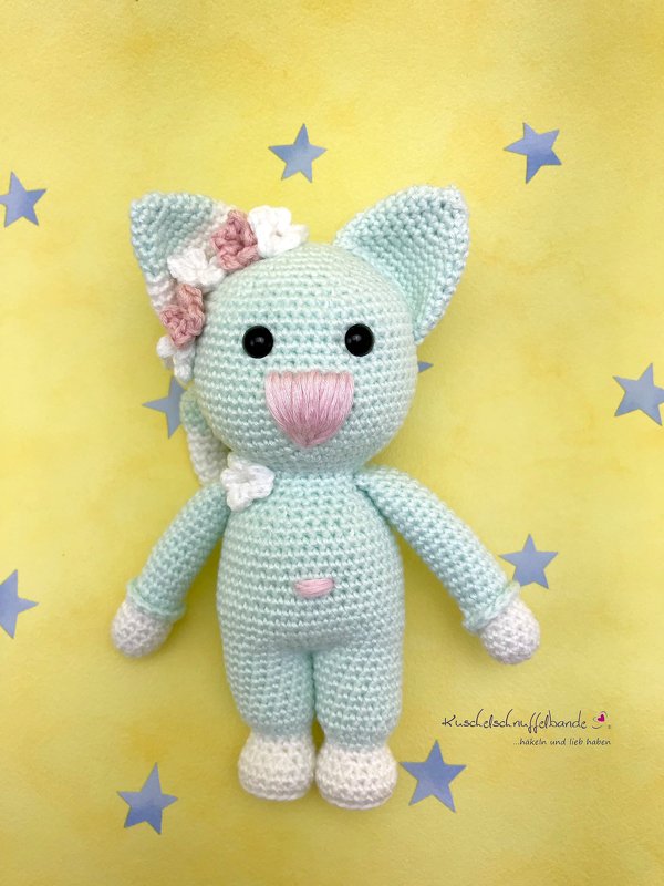 Häkelanleitung Kuschelschnuffelbande Baby Katze Polly, Amigurumi, PDF