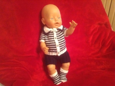 Strickanleitung Sommerset für Puppen Gr. 42/45