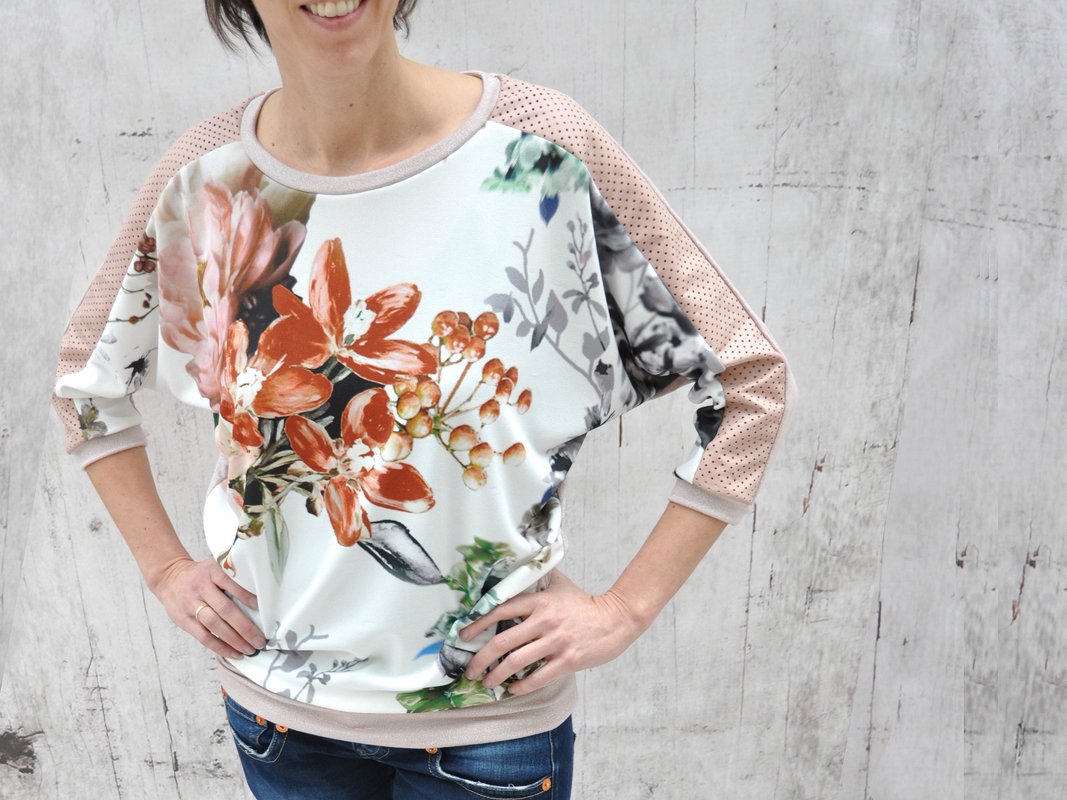 Sportiv - sportliches Fledermausshirt Gr. 34-52 - Bild 2