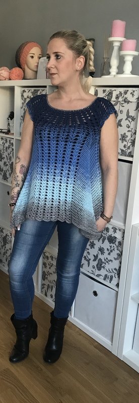 Häkelanleitung Tunika "Vergissmeinnicht" - Bild 15