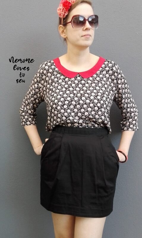 Lene - Blusenshirt mit (und ohne) Bubikragen Gr.34-46