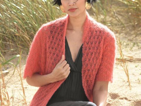 Strickjacke mit Sternmuster
