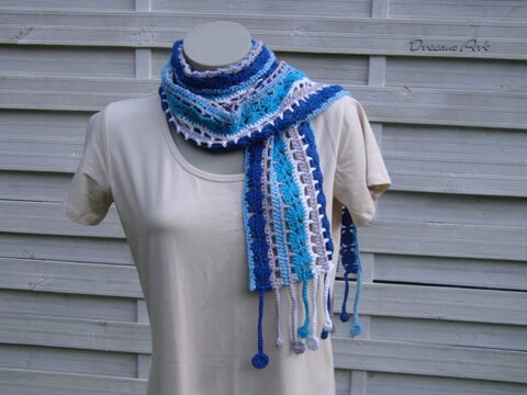 Häkelanleitung Schal Fransi 18021