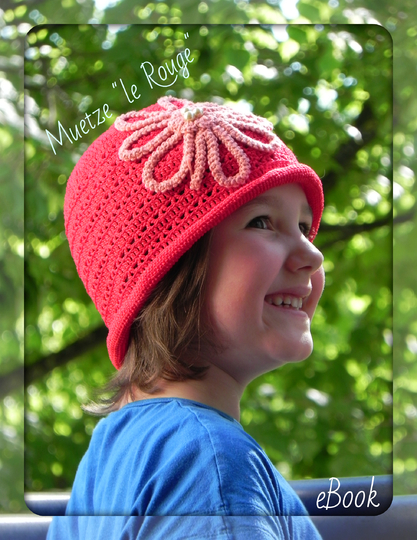Frühlings- / Sommermütze "Le Rouge" PDF Häkelanleitung