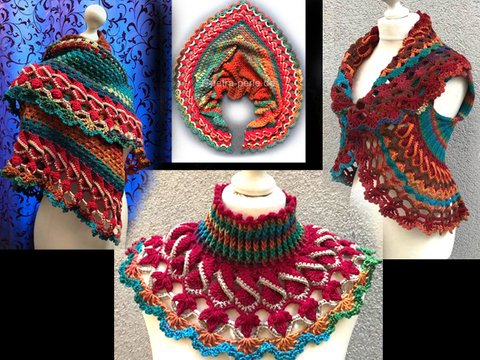 Sparpaket WOLLCALLI:  KRAGEN - WESTE - TUCH