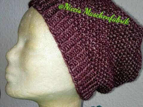 Mütze im Perlmuster (anfängertauglich) - auf alle Größen anwendbar