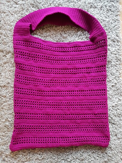 Tasche Einkaufsnetz Beutel "Pfote", Häkelanleitung