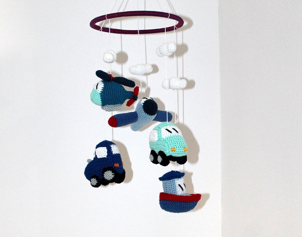 Mobile Fahrzeuge Häkelanleitung